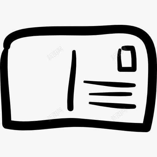 明信片手绘回来图标png免抠素材_新图网 https://ixintu.com 手绘 旅行 旅行回来 明信片 概述 邮件