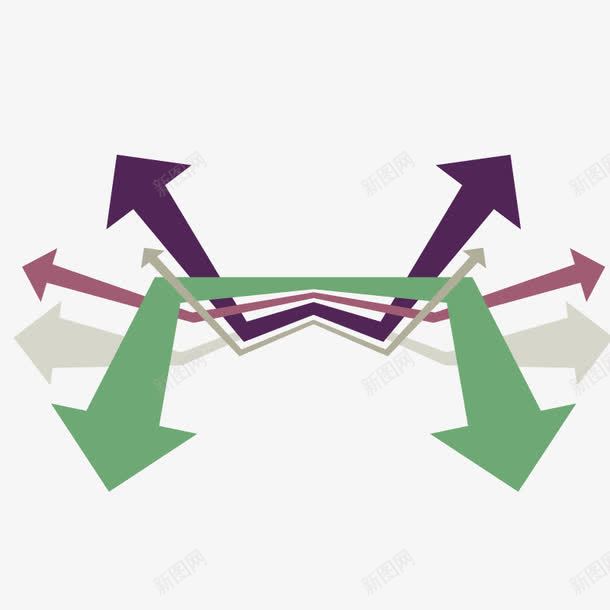 科技指向箭头png免抠素材_新图网 https://ixintu.com 创意 方向 时尚 物体 目标