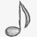 提示音乐注手绘图标png_新图网 https://ixintu.com hint music note 提示 注 音乐