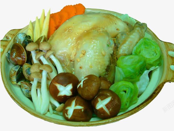 香菇煲鸡png免抠素材_新图网 https://ixintu.com 大补 菌类 蔬菜