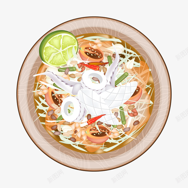 鸡蛋蔬菜面矢量图ai免抠素材_新图网 https://ixintu.com 装饰 面 食物 矢量图