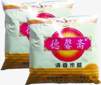 德馨斋米醋袋装包装png免抠素材_新图网 https://ixintu.com 包装 袋装