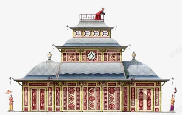 亚洲建筑风格png免抠素材_新图网 https://ixintu.com 亚洲 宫殿 建筑 装饰图案