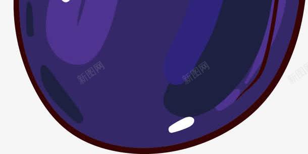 卡通茄子png免抠素材_新图网 https://ixintu.com 卡通 手绘 紫色 茄子