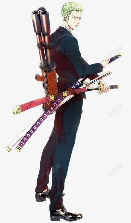 武士png免抠素材_新图网 https://ixintu.com 卡通手绘 帅气青年 武士