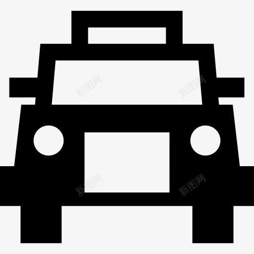 出租车前图标png_新图网 https://ixintu.com 出租车 前面 正面视图 汽车 运输 运输车 额