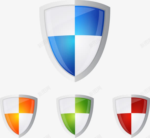 盾矢量图eps免抠素材_新图网 https://ixintu.com 盾 蓝色 矢量图