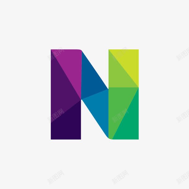 蓝绿紫色拼色字母Npng免抠素材_新图网 https://ixintu.com 字母N 拼色字母 矢量字母 紫色 绿色 蓝色