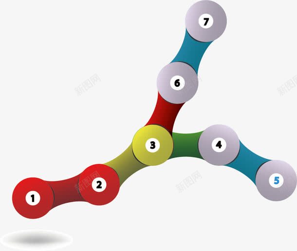 立体几何顺序表png免抠素材_新图网 https://ixintu.com ppt元素 图表 圆形 彩色