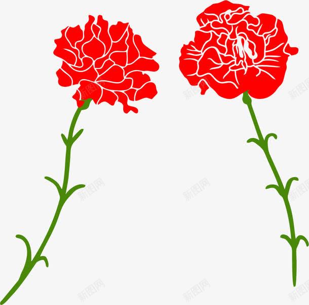 两朵带刺玫瑰png免抠素材_新图网 https://ixintu.com 丝网花 假花 带刺 花朵 花瓣 装饰品