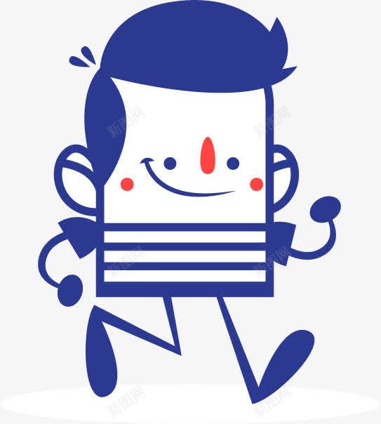 卡通跑步男子png免抠素材_新图网 https://ixintu.com 男子素材 男子设计 跑步