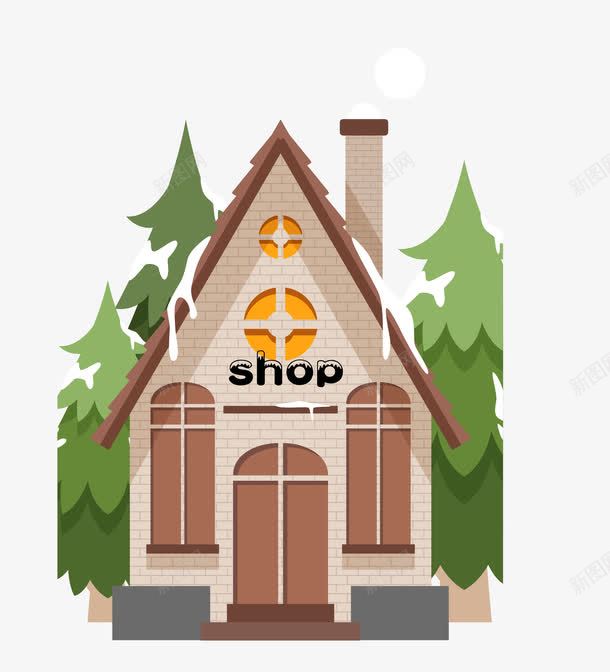 卡通手绘可爱小区商店建筑png免抠素材_新图网 https://ixintu.com 卡通建筑 可爱 商店 小区商店 小区建筑 建筑 手绘商店