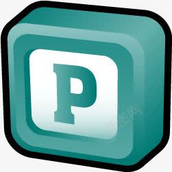 手绘字母P电脑图标png_新图网 https://ixintu.com 图标 字母 电脑