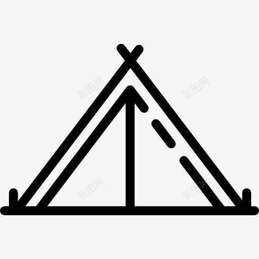 帐篷图标png_新图网 https://ixintu.com 住房 农村 帐篷 露营