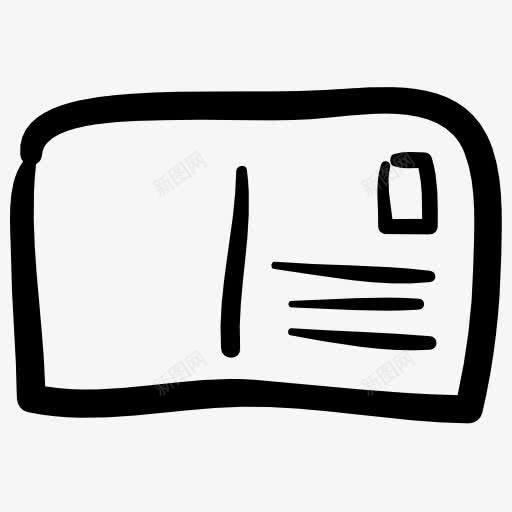 明信片图标png免抠素材_新图网 https://ixintu.com 明信片