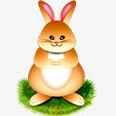 精灵兔与彩蛋图标png_新图网 https://ixintu.com 精灵兔与彩蛋图标