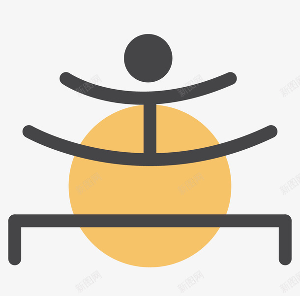 体操矢量图ai免抠素材_新图网 https://ixintu.com 体操 简易画 运动 矢量图