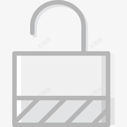 解锁图标png_新图网 https://ixintu.com 安全 安全挂锁 工具和器具 解锁 锁