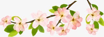 粉色可爱唯美小花春天png免抠素材_新图网 https://ixintu.com 可爱 春天 粉色