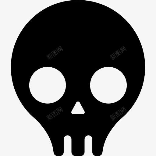 人类的头骨图标png_新图网 https://ixintu.com 人骨 头骨 脸 骨架