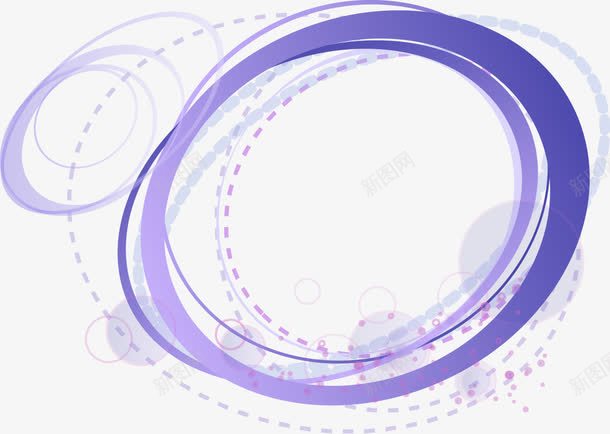 紫色抽象圈圈png免抠素材_新图网 https://ixintu.com 圈圈 抽象 紫色