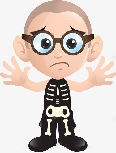 男孩png免抠素材_新图网 https://ixintu.com 光头 摇手 黑衣服