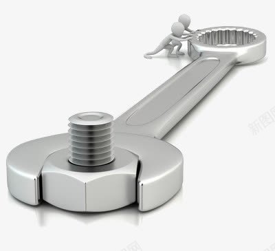 扳手拧螺钉png免抠素材_新图网 https://ixintu.com 扳手 用品 螺钉 金属