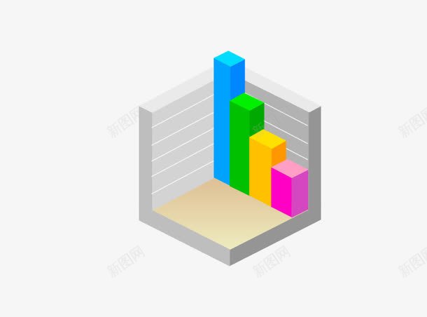 卡通条形图png免抠素材_新图网 https://ixintu.com 卡通 图案 彩色 条形图