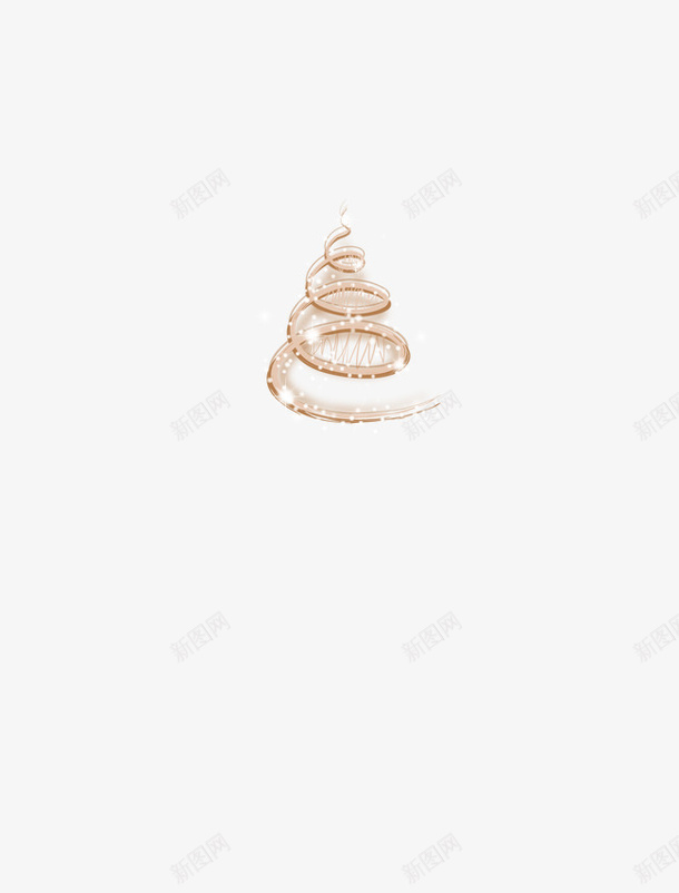 金色圣诞树png免抠素材_新图网 https://ixintu.com 圣诞树 圣诞节 简约 装饰 金色