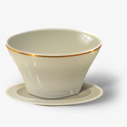 茶碗龙井茶图标图标