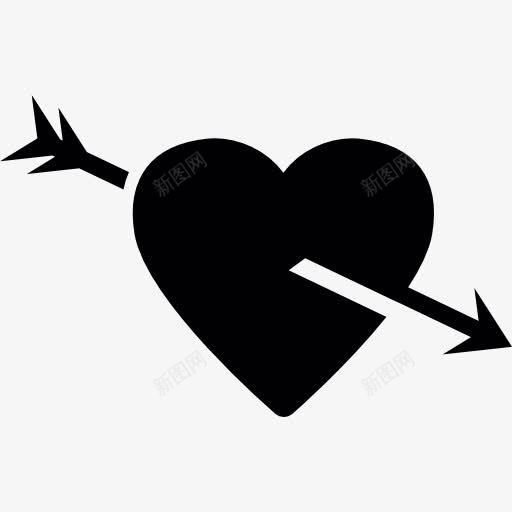 心被一支箭图标png_新图网 https://ixintu.com cupid 可爱的情人 右箭头 心脏的形状 迹象