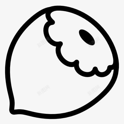 榛子ios7Lineicons图标png_新图网 https://ixintu.com hazelnut 榛子