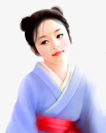 古风美女绾发素衣女童女孩png免抠素材_新图网 https://ixintu.com 古风 女孩 女童 美女
