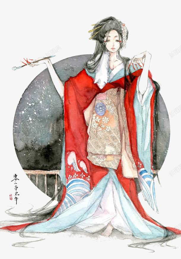 古装美女png免抠素材_新图网 https://ixintu.com 古装美女 圆 红色