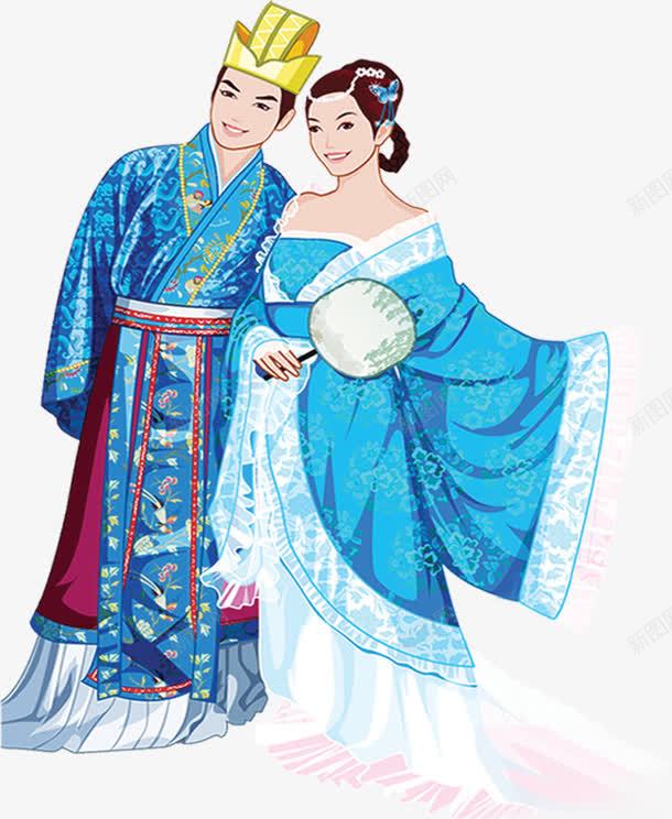 卡通牛郎织女图png免抠素材_新图网 https://ixintu.com 卡通 牛郎织女