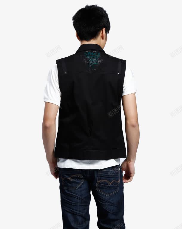 上衣png免抠素材_新图网 https://ixintu.com 两件套 马甲 黑色