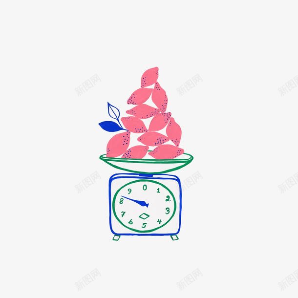 健康饮食png免抠素材_新图网 https://ixintu.com 均衡 称 食物