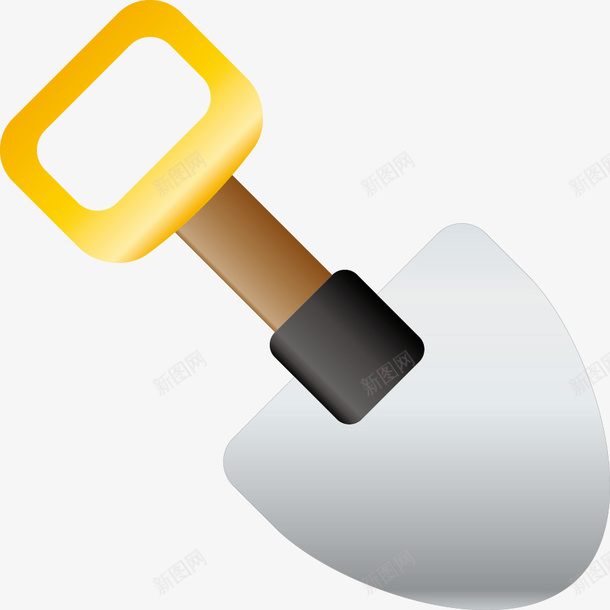 卡通铁锹png免抠素材_新图网 https://ixintu.com PNG图形 PNG装饰 卡通 工具 装饰 铁锹