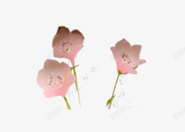 梦幻粉色花朵png免抠素材_新图网 https://ixintu.com 可爱 梦幻 粉色 粉花 花朵