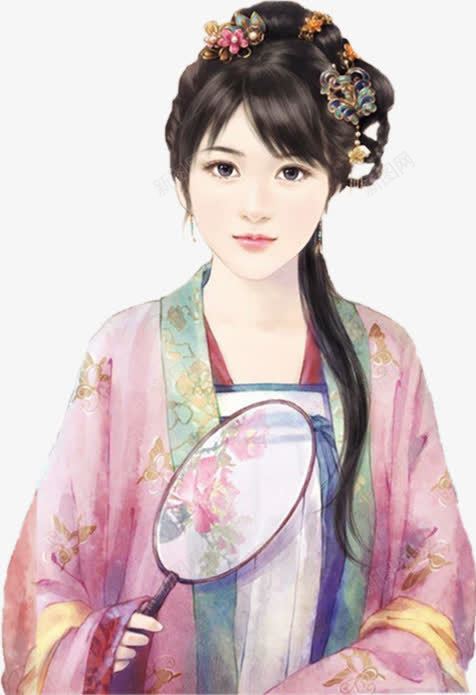端庄古代美女古风手绘png免抠素材_新图网 https://ixintu.com 古代 古风 手绘 端庄 美女