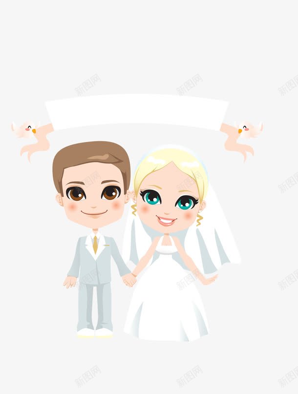 彩色卡通婚姻夫妻一对png免抠素材_新图网 https://ixintu.com 卡通 夫妻一对 婚姻 彩色夫妻 矢量夫妻