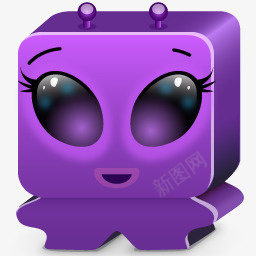 怪物紫图标png_新图网 https://ixintu.com monster violet 怪物 紫罗兰色的