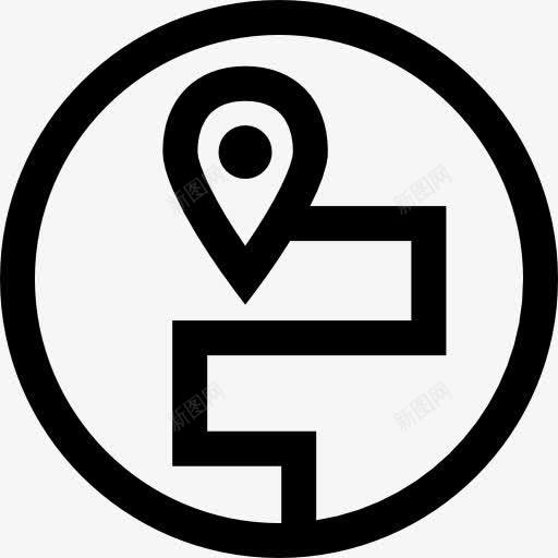 占位符图标png_新图网 https://ixintu.com 占位符 地图 地图上的位置 地图和国旗 地图指针 方向 标志 路线 销