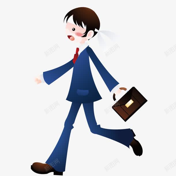 快速行走的上班人员png免抠素材_新图网 https://ixintu.com 上班的人 卡通 快速