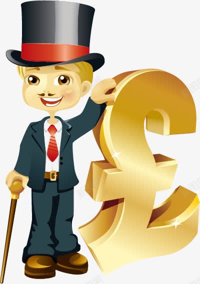 金融小孩png免抠素材_新图网 https://ixintu.com 卡通 可爱 资金 金融 钱