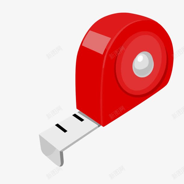 手绘红色量尺png免抠素材_新图网 https://ixintu.com 手绘量尺 红色 红色量尺 量尺 量尺寸