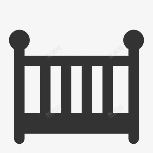 婴儿床图标png_新图网 https://ixintu.com 婴儿床 床