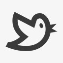 鸣叫鸟简单的绿色图标png_新图网 https://ixintu.com bird tweet 鸟 鸣叫