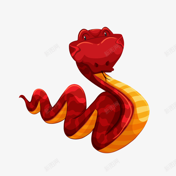 卡通蛇矢量图ai免抠素材_新图网 https://ixintu.com 动物 动物插画 卡通 卡通动物 可爱动物 小动物 矢量图 蛇 蛇年插画