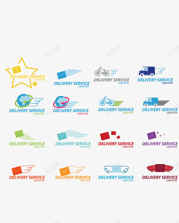 运输主题logo矢量图图标eps_新图网 https://ixintu.com 创意 卡通 图案 小清新 彩色 简约 装饰 车辆 运输 矢量图